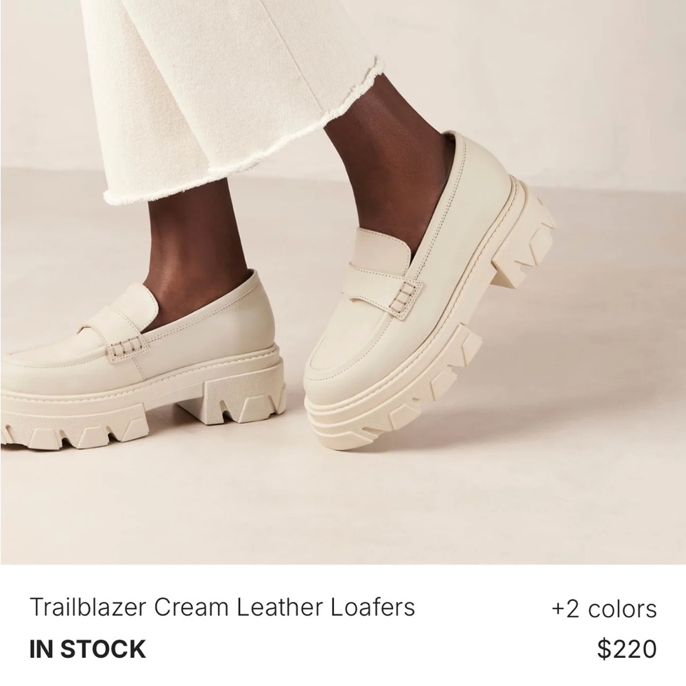 ALOHAS REAL LEATHER CHUNKY LOAFERS